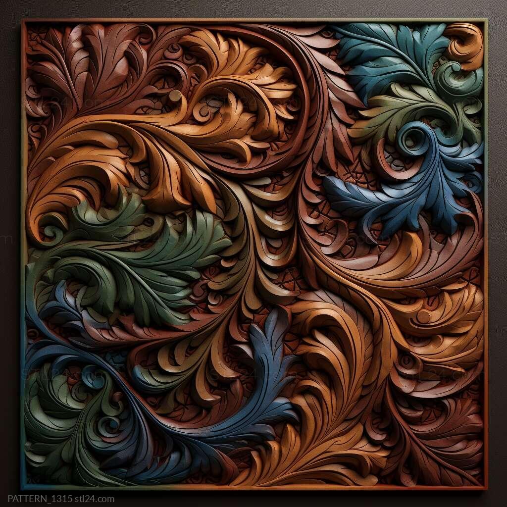 Patterns and decorations (stl colors 3, PATTERN_1315) 3D models for cnc